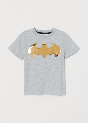 Классическая футболка из хлопкового трикотажа h&m бэтмен batma...
