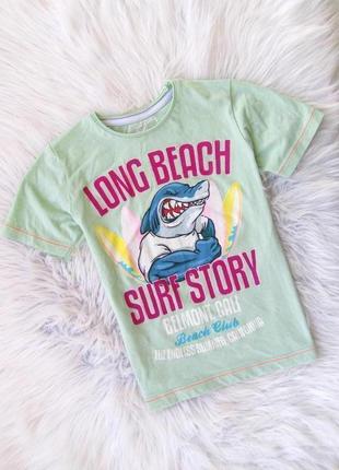 Стильная футболка matalan акула shark