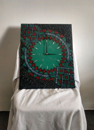 Годинник-картина настінний з епоксидної смоли