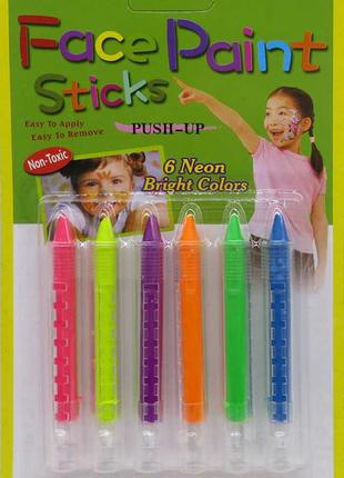 Краска карандаш для грима 6 штук