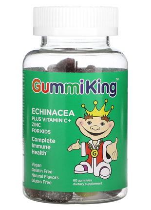 Эхинацея с витамином С и цинком для детей GummiKing 60 жевател...