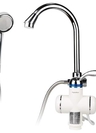 Кран-водонагрівач проточний LZ 3.0кВт 0.4-5бар для ванни гусак...