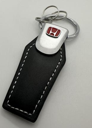 Брелок для ключів екошкіра з логотипом Honda Хонда