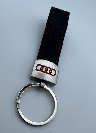 Брелок для ключів екошкіра з логотипом AUDI audi ауді