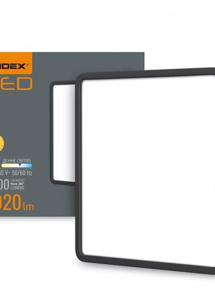 LED Светильник квадратный накладной VIDEX 24W 5000K Black