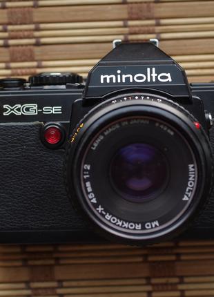 Фотоаппарат MINOLTA XG-se + Minolta MD Rokkor - X 45mm
