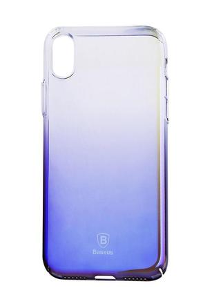 Baseus Glaze Case Transparent Black For iPhone X/XS (WIAPIPH8-...