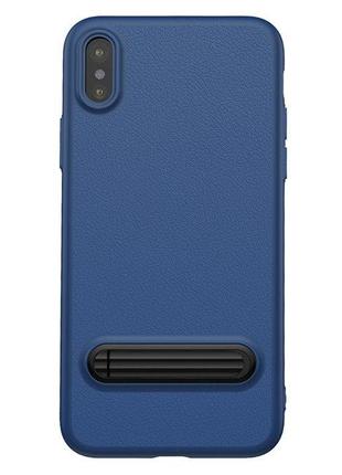 Baseus Happy Watching Supporting Case For iPhone X/XS Royal Bl...