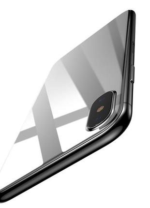 Baseus 0.3mm Silk-screen Back Glass White For iPhone X (SGAPIP...