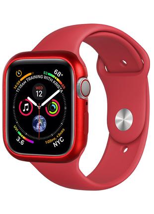 COTEetCI Aluminum Magnet Case Red For Apple Watch 4/5/6/SE 40m...