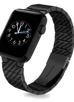 Coteetci W76 Carbon Fiber Pattern Strap For Apple Watch 42/44/...