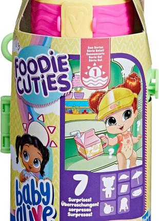 Пупс сюрприз Baby Alive Foodie Cuties, Bottle, Sun Series 1 Ко...