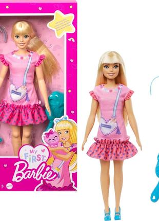 Лялька My First Barbie. Моя перша барбі, блондинка з котеням К...