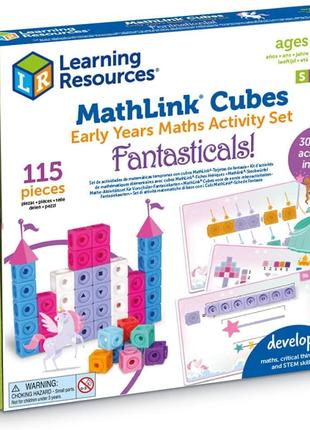 Набір для занять математикою MathLink Cubes,115 елементів Lear...