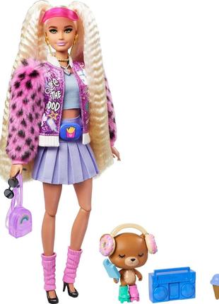 Барбі екстра 8 у блискучій куртці блондинка. Barbie Extra Pet ...