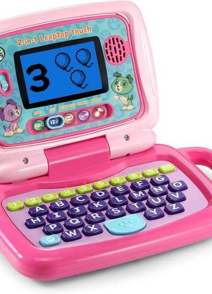 Іграшковий рожевий ноутбук із сенсорним екраном.LeapFrog 2-in-...