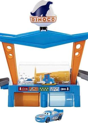Ігровий набір Disney Cars Toys Dinoco Car Wash, автомийка, змі...