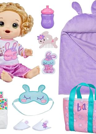 Baby Alive Bunny Sleepover Baby Doll. Бебі олівія Зайка зі спа...