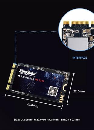 KingSpec 1Tb PCIe 3genx2 NVME підходить до T480, T470P, T570,T580
