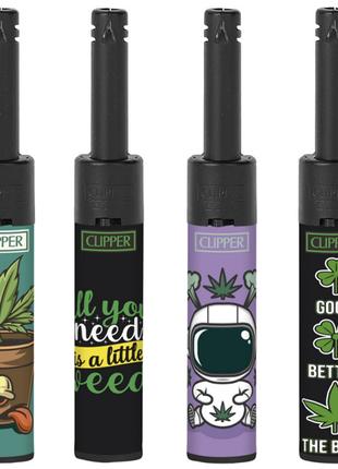 Зажигалка Клипер Lighters Коллекция Clipper MiniTube Little Weed