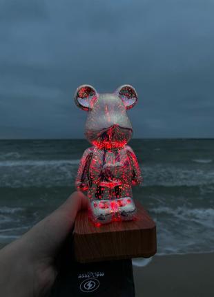 Ночник светильник 3D Медведь Bearbrick