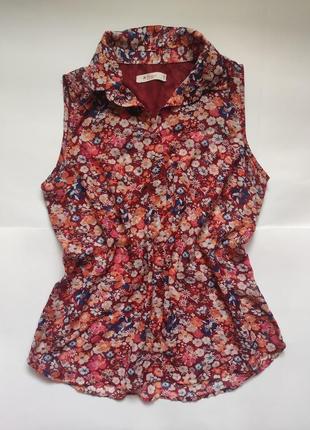 Легесенкая неевеса блуза, блузка в цветочный принт colin's