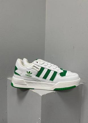 Кроссовки adidas new low forum «white green’