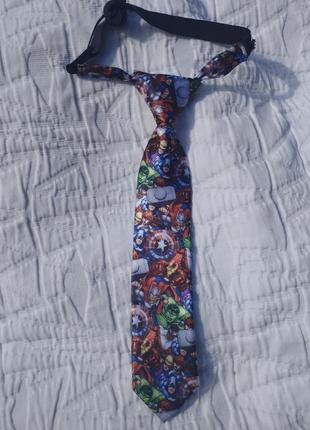 Галстук краватка з супергероями 4-7 років