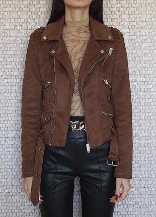 Куртка amisu коричнева