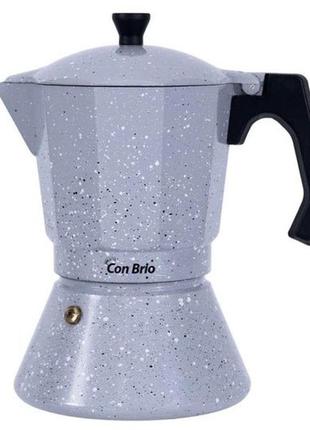 Гейзерная кофеварка con brio 450 мл cb-6709