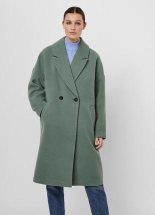 Пальто женское оверсайз vero moda 10252013 m оливковый