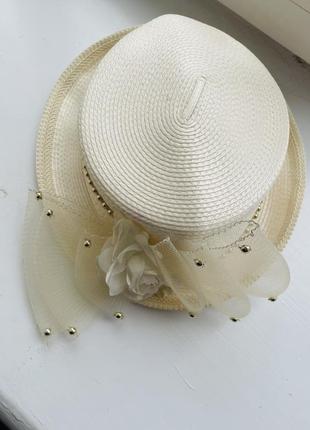 Летняя нарядная шляпка