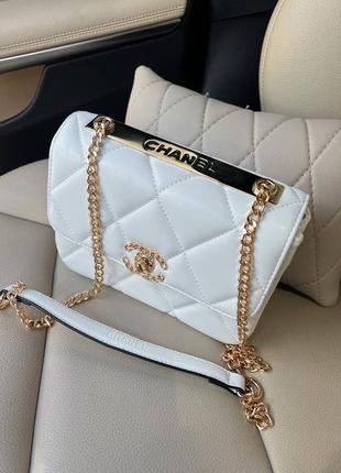 Женская сумка chanel 25 white