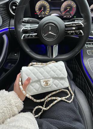 Женская сумка chanel 1.55 white