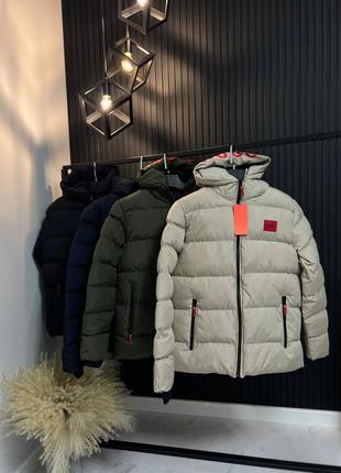 Мужская зимняя куртка премиум качества от hugo boss
