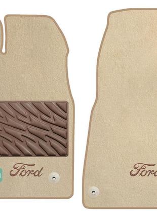 Двухслойные коврики Sotra Premium Beige для Ford Tourneo Custo...