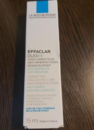 La roche posay effaclar duo+) 15мл.-крем против несовершенств