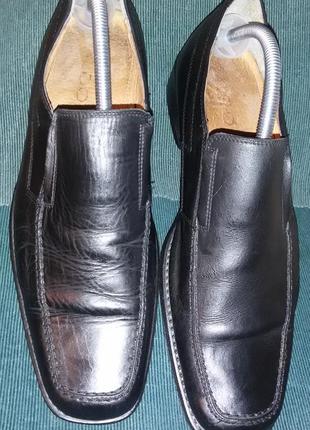 Кожаные черные кэжуал туфли aldo размер 44