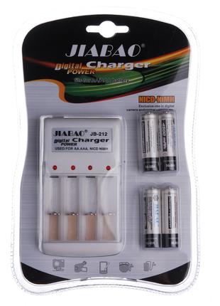 212АА Зарядное устройство Jiabao + батарейки пальчик
