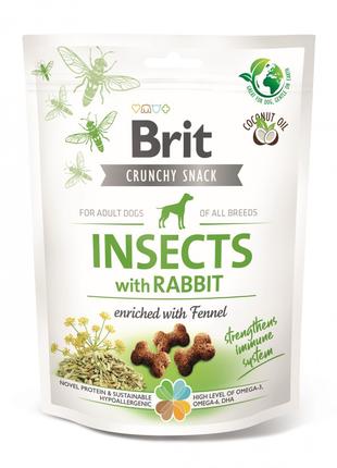 Ласощі для собак Brit Care Crunchy Snack для імунітету з комах...
