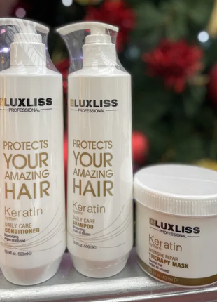 Набор для волос luxliss keratin (шампунь 500 мл + кондиционер ...