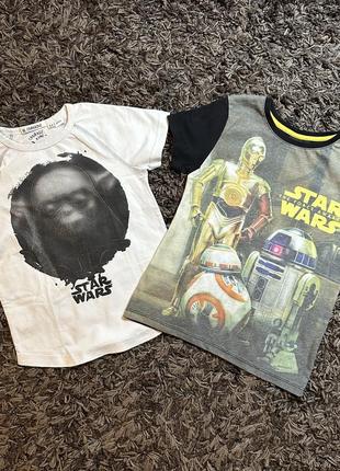 Star wars 2 в 1 комплект из двух футболок 6-7 лет