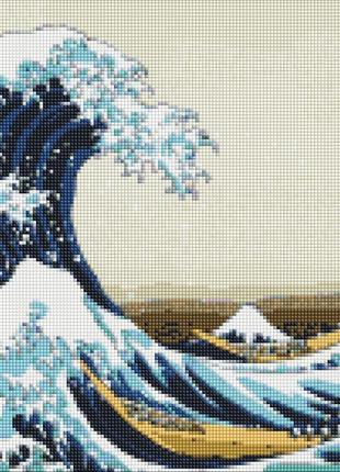 Алмазная мозаика вышивка Большая волна в Канагаве Кацусика Хок...
