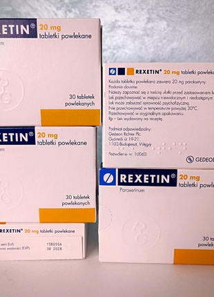 Рексетин, пароксин, пароксетин, пароксинор, 20 мг , 30 таблеток