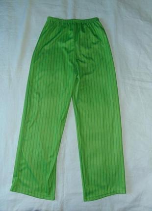 Карнавальные зеленые штаны на 11-12 лет