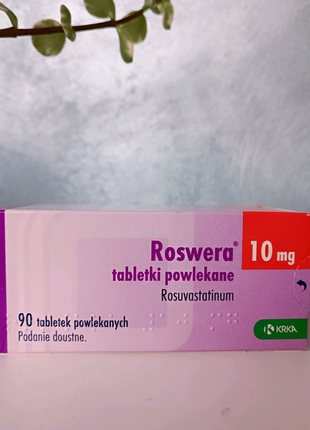 Росвера, Роксера, розувастатин, 10 мг, 90 таблеток