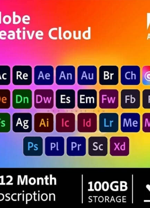 Adobe Creative Cloud 2023 Підписка на 12 місяців