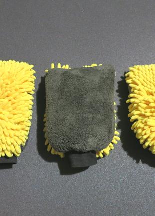 Рукавица варежка для мойки автомобиля перчатка для полировки авто