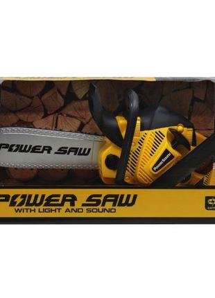 Бензопила на батарейках "Power Saw" (желтая) [tsi225583-ТSІ]