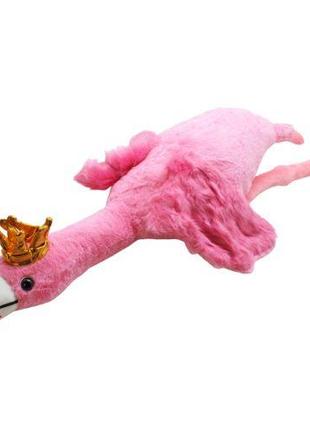 Мягкая игрушка Фламинго-обнимусь, в короне, 100 см розовый [ts...